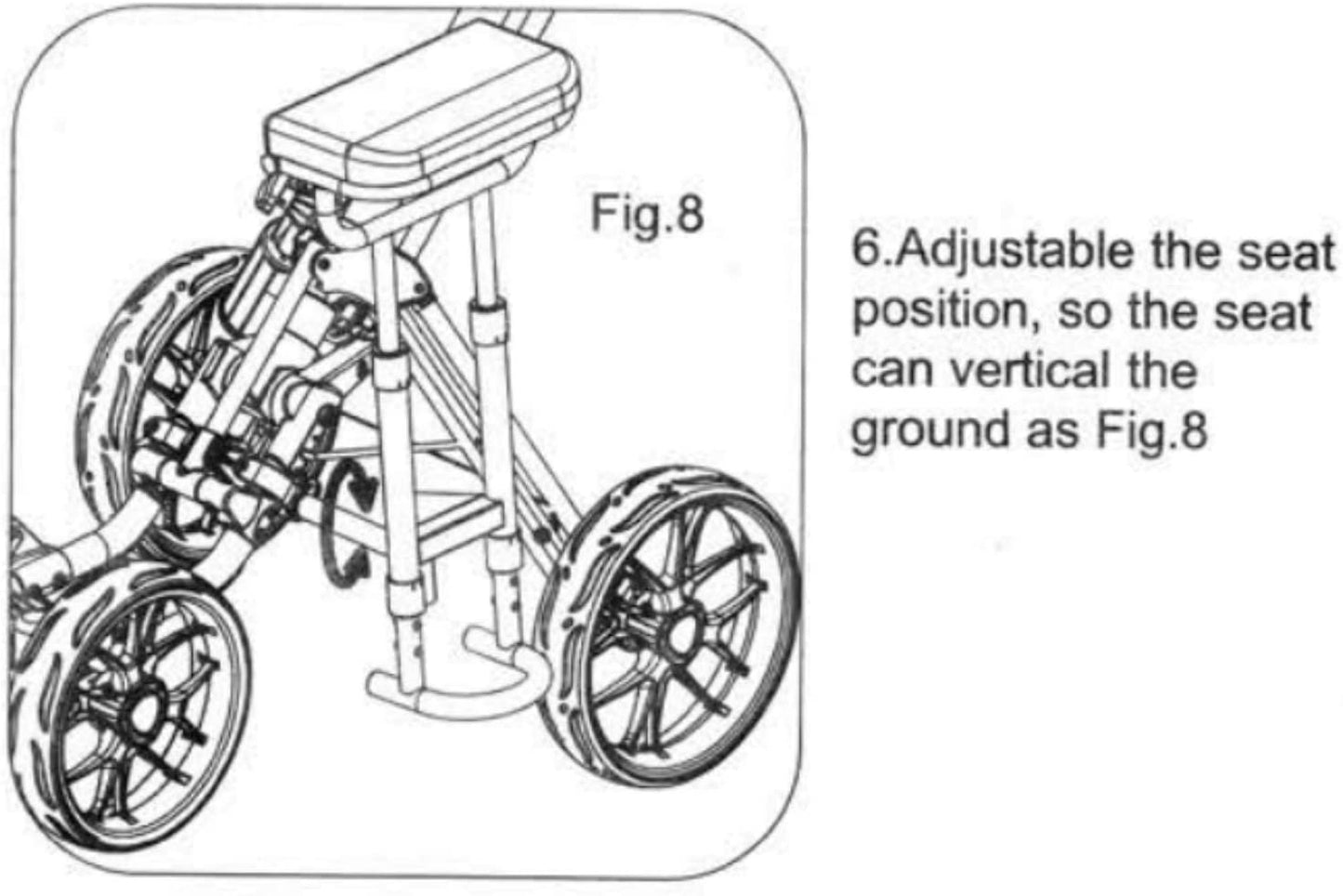 Removable Seat ONE for CaddyCruiser ONE