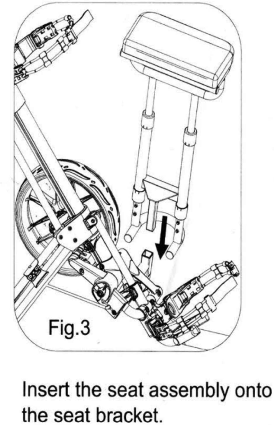 Removable Seat EZ for CaddyLite EZ series of Golf Cart